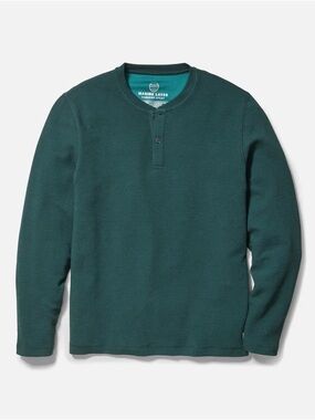 Marine Layer Deep Teal Long-Sleeve Henley